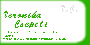 veronika csepeli business card